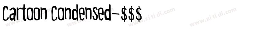 Cartoon Condensed字体转换